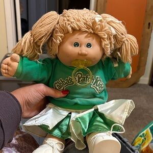 Cabbage Patch Kids Green Outfit Doll with Blonde Hair